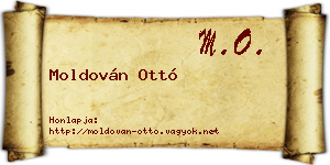 Moldován Ottó névjegykártya